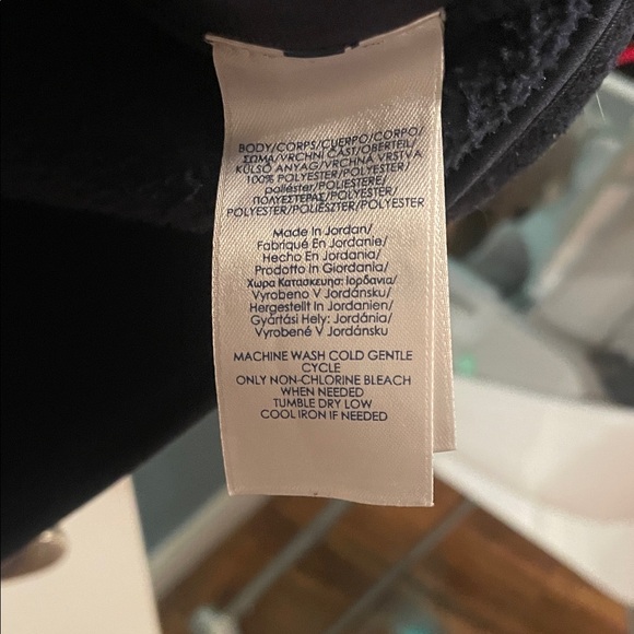 Men's Navy Chaps Zip-Up Vest - Picture 3 of 3